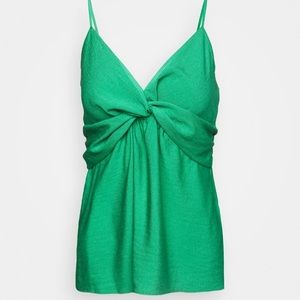 Banana Republic green spaghetti strap tank top, M